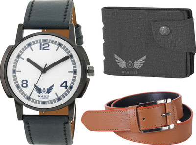 

Martell Analog Watch Combo(White)