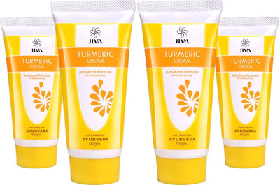 

Jiva Ayurveda Turmeric Cream Antiseptic Cream(200, Pack of 4)