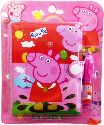 

Funcart Peppa Pig pink small diary Set with small pen