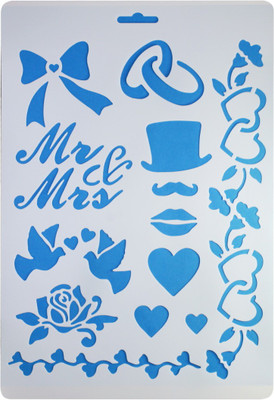 

Aadya Crafts Stencil Plastic Tags 2 Set