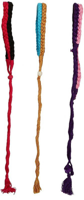 

GOELX Necklace Doris Ropes Braided Cord Colorful 3-Strand Choker Dories Combo for necklace making/designing/jewellery designing Pack of 3 - Type J
