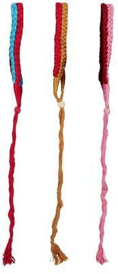 

GOELX Necklace Doris Ropes Braided Cord Colorful 3-Strand Choker Dories Combo for necklace making/designing/jewellery designing Pack of 3 - Type E