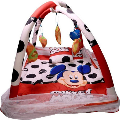 

Chote Janab Baby Play Gym With Mosquito Net (Mickey Mouse) Mosquito Net for Kids Mickey Mouse(Fabric, Multicolor)