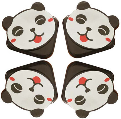 

IGADG Baby Safety Panda Shaped Corner And Edges Guard Pack of 4(Black and White)