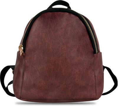 

Zureni Girls Cute PU Leather Mini Backpack Waterproof Casual Travel Hiking Camping Bagpack Shoulder Purse for Teen Girls and Women 1 L Backpack(Maroon)