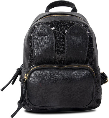 

Zureni Girls Cute PU Leather Mini Backpack with Decals Waterproof Casual Travel Hiking Camping Bagpack Shoulder Purse for Teen Girls and Women 1 L Backpack(Black)