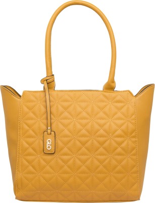 

Globus Quilted Structured Handbag Shoulder Bag(Yellow, 14 inch)