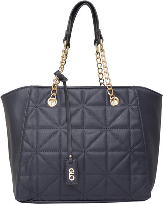 

Globus Quilted Structured Handbag Shoulder Bag(Blue, 14 inch)