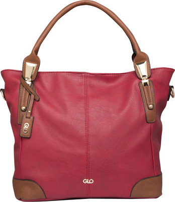 

Globus Double Handle Structured Handbag Shoulder Bag(Pink, 14 inch)