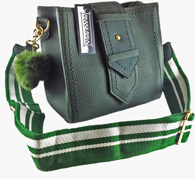 

MEesome Elegant Fashion Series Bag - Multi Pocket with Adjustable Belt (Dark Green) Sling Bag(Green, 9 inch)
