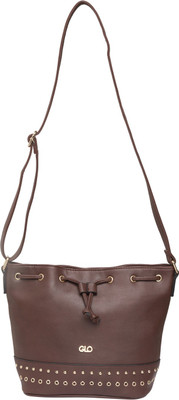 

Globus Bow Eyelet Detail Handbag Sling Bag(Brown, 9 inch)