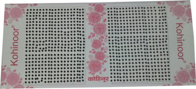 

Kohinoor Black Plain Bindi Round For Women Women Black Bindis(Stick on)