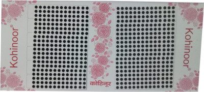 

Kohinoor Plain Black Bindi For Women All Skin Type Black Bindis(Stick on)