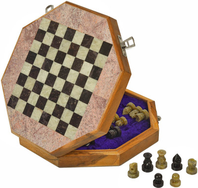 

TOOLART MN-sr_chess_marble_octagon_8inch Board Game