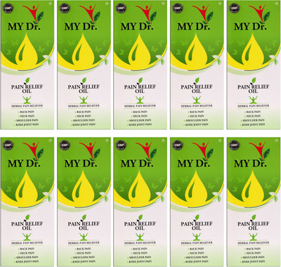 

MY Dr. Pain Relief Oil (Pack of 10), Back pain reliever, Joint Pain reliever, Knee pain reliever, Joint Pain reliever, Aromatic Smell Liquid Liquid(600 ml)