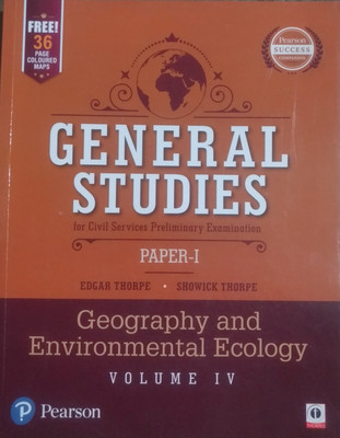 GENERAL STUDIES for Civil Services Preliminary Examination PAPER-I, Geography and Environmental Ecology(VOLUME IV)  - GS(English, Paperback, SHOWICK THORPE, EDGAR THORPE)