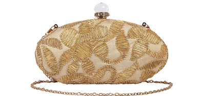 

Rysha Casual Gold Clutch