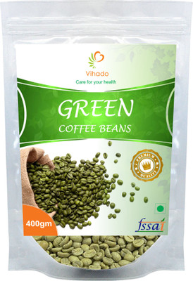 

Vihado Premium Green Coffee Beans / 100% Pure & Natural / 1 Pack of 400g Instant Coffee 400 g(Green Coffee Flavoured)
