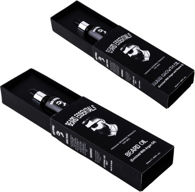 

Beard Essentials Combo Of Hair & Beard Growth Oil - 30ml & Moustache & Beard Oil For Healthy, Strong and Shining Beard-30 ml(Set of 2)
