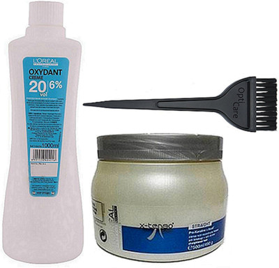 

Opticare Hair Brush, L'Oreal Oxydant Hair Developer Creme 100ml & X-tenso Hair Spa(Set of 3)