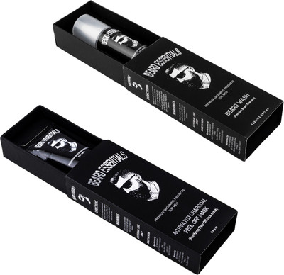 

Beard Essentials Beard Wash Premium Beard Shampoo - 100ml & Activated Charcoal Peel Off Mask -60gm(Set of 2)