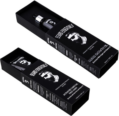 

Beard Essentials Combo Of Hair N Beard Growth Oil With Argan Oil For Healthy, Strong and Fast Growing Beard - 30ml & Activated Charcoal Face Wash -100ml(Set of 2)