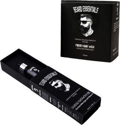 

Beard Essentials Combo Of Hair & Beard Growth Oil With Argan Oil For Healthy, Strong and Fast Growing Beard - 30ml & Ultra Strong Hold Fiber Hair Wax- 100gm(Set of 2)