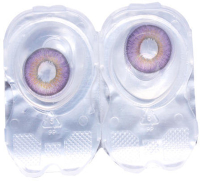 

CRYSTAL EYE Purple monthly contact lens 1 pair Monthly Contact Lens(0, purple, Pack of 2)