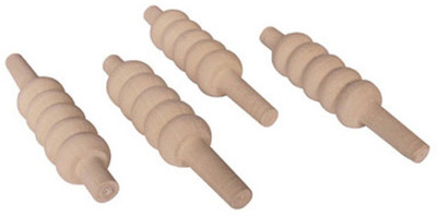 

QUINERGYS ® Pine Wood Original Hand Made Cricket County Bails - Set of 4 Standard Bail(Pack of 4)