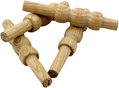

QUINERGYS ® Pine Wood Original Hand Made Qvu Wooden Cricket Bails set of 4 Standard Bail(Pack of 4)