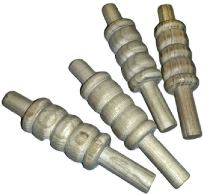 

QUINERGYS ™ Professional Grade Hand-Crafted Replacement Stumps Spare Ash Wooden Bails Only Set Of 4 Standard Bail(Pack of 4)