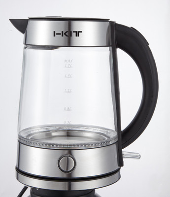 

I-KIT EK3001 Electric Kettle(1.7 L, Transparent, Silver)