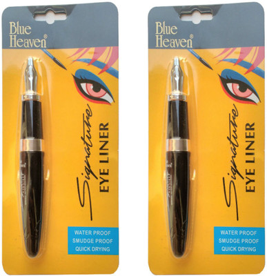 

Blue Heaven signature eyeliner set of 2 water proof & smudge proof 16 ml(black)