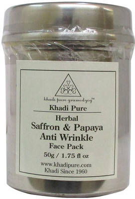 

Khadi Pure Herbal Saffron & Papaya Anti Wrinkle Face Pack(50 g)