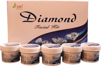 

KBH Diamond Facial Kit Facial Kit 310 gm ml Pack of 5 310 ml(Set of 5)