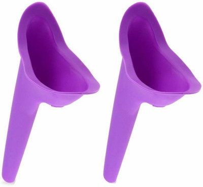 

Zedex Pack of 02 Silicon Portable Urinal Funnel Device For Women Reusable Female Urination Device(Multicolor, Pack of 2)