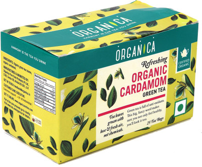 

Organica ORGANIC CARDAMOM Cardamom Herbal Tea Bags Box(25 Bags)
