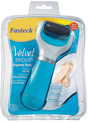 

Fasteck Express Pedi Electronic Foot Filer Pink/Blue Pedicure Tool with Diamod Crystal Dead skin Remover of Feet (No Battary Include)