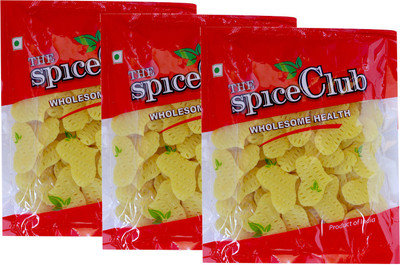 

The Spice Club Pappad Fryums 3D Heart (Crunchy and Tasty, Ready to Fry) - Fryums 250 g(Pack of 3)