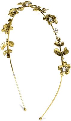 

Rubans Gold Tone Metal Floral Hair Band Hair Band(Gold)
