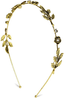 

Rubans Gold Tone Metal Floral Hair Band Head Band(Gold)