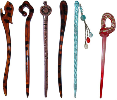 

RUPALI Combo of Multi Color Juda Sticks Bun Stick(Multicolor)
