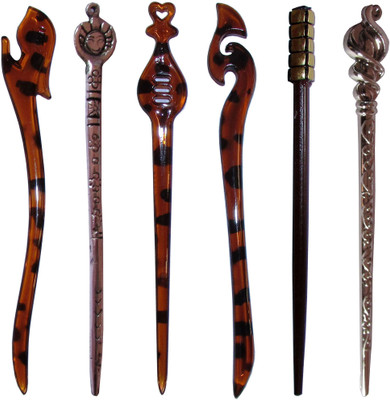 

GURUKUL Combo of Multi Color Juda Sticks Bun Stick(Multicolor)