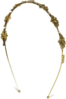 

Rubans Gold Tone Metal Leaf Hair Band Hair Band(Gold)