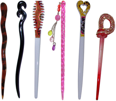 

ROTII Combo of Multi Color Juda Sticks Bun Stick(Multicolor)