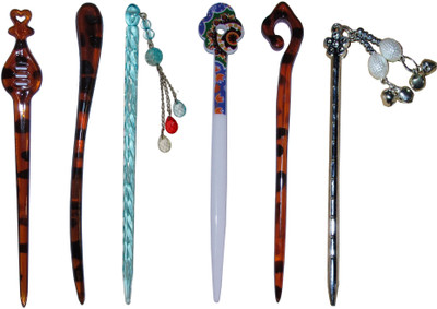 

POPE Combo of Multi Color Juda Sticks Bun Stick(Multicolor)