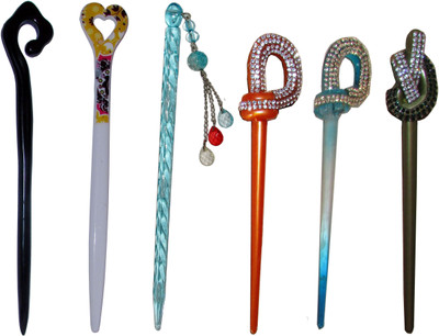 

MUKTT Combo of Multi Color Juda Sticks Bun Stick(Multicolor)