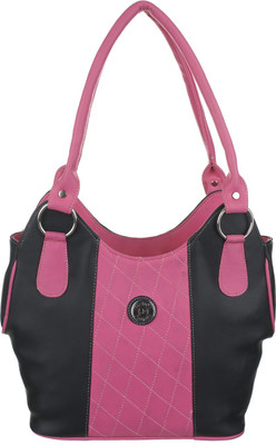 

FD Fashion Soft Luggage Shoulder Bag(Black, Pink)