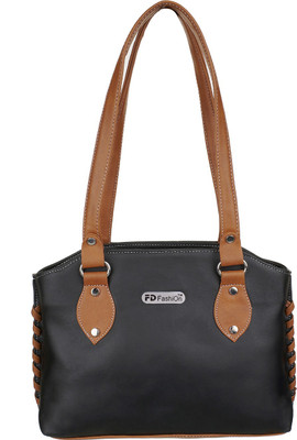 

FD Fashion Soft Luggage Shoulder Bag(Black, Tan)