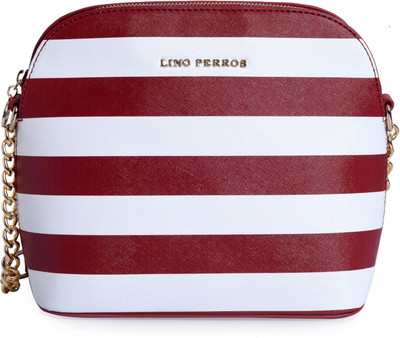 

Lino Perros Sling Bag(Red, White)